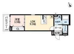 【新築】robot home 西新の間取り画像