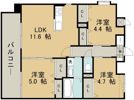 ユイット新町の間取り画像