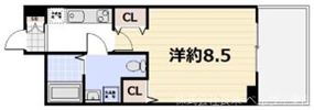 フォース二条城東の間取り画像