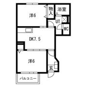 ボーシャルダンBの間取り画像