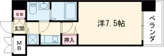 ディナスティ神戸元町通の間取り画像
