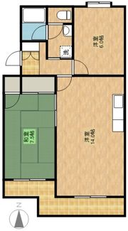 レスポワール曳馬の間取り画像
