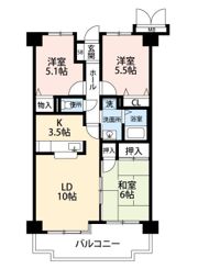 大新ヒルズの間取り画像