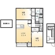 ボーシャルダンBの間取り画像