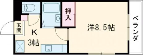 ビューハイツの間取り画像