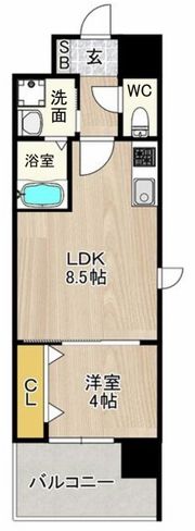 レクシア堺東の間取り画像