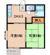 クワガタコーポの間取り画像