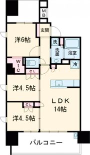 ザ・ライオンズ横川の間取り画像