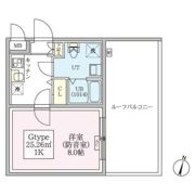 防音マンション スカイラシクラス武蔵関の間取り画像
