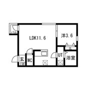 緑と風のクーレ(- Midori & Kaze Coure -)の間取り画像