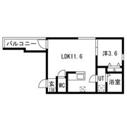 緑と風のクーレ(- Midori & Kaze Coure -)の間取り画像