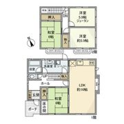 鵜ノ木戸建の間取り画像