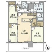 プラウドタワー小岩フロントの間取り画像