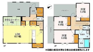 西寺尾二丁目戸建ての間取り画像