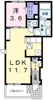 ミーテククルⅡの間取り画像