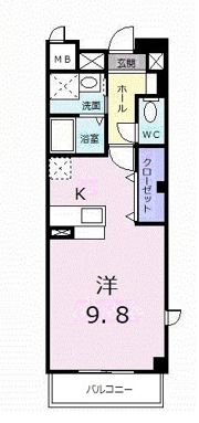 グレースコート白鷺坂の間取り画像