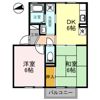 ボンジュール岡山手 1番館の間取り画像