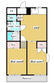 櫟ハイムの間取り画像