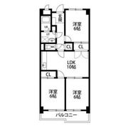 里水マンションBの間取り画像