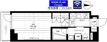 ステージグランデ新中野アジールコートの間取り画像