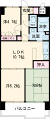 朝日プラザCITYウエストヒル神戸A棟の間取り画像