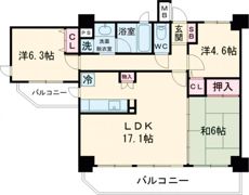 セレナハイム新大宮セントラルステージの間取り画像