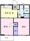 パークサイド1の間取り画像