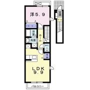 カレッジコート Aの間取り画像