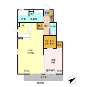 サニーウェルヒルズ Bの間取り画像