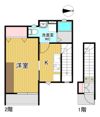 レセナ緑町Bの間取り画像