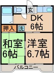 第二グランドール オギノの間取り画像