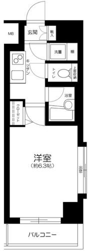 パレステュディオDimt大森の間取り画像