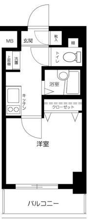 スカイコート文京茗荷谷の間取り画像