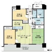 ライオンズタワー仙台長町の間取り画像