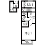 WEST SIDE B棟の間取り画像