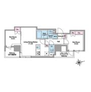 コンフォリア東新宿ステーションフロントの間取り画像