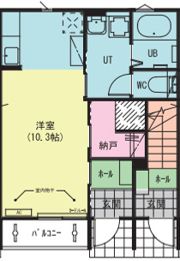 ディアコートCの間取り画像