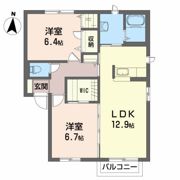 シャーメゾンKの間取り画像