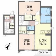 ラポール八幡の間取り画像
