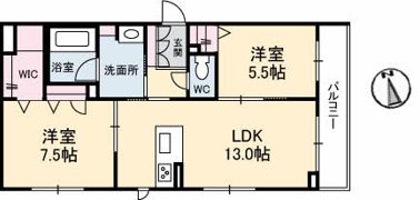 メゾン デ ルポ英（はなぶさ）の間取り画像