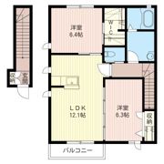 アネーロ文教Bの間取り画像