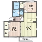 グランシード小山 Bの間取り画像