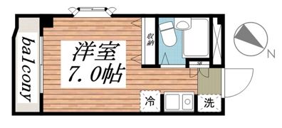 エステート富士見の間取り画像