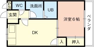 ハイツ春日の間取り画像