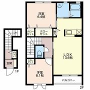ディアス杉山C Cの間取り画像