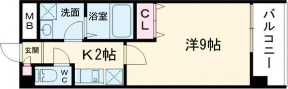 珠光ビル南草津の間取り画像