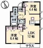シャーメゾン空港通り A棟の間取り画像