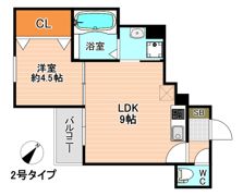 Crecia北方の間取り画像