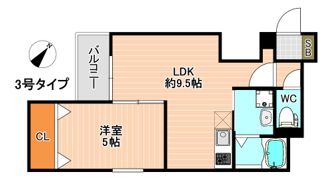 Crecia北方の間取り画像