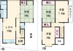 天理市遠田町戸建の間取り画像